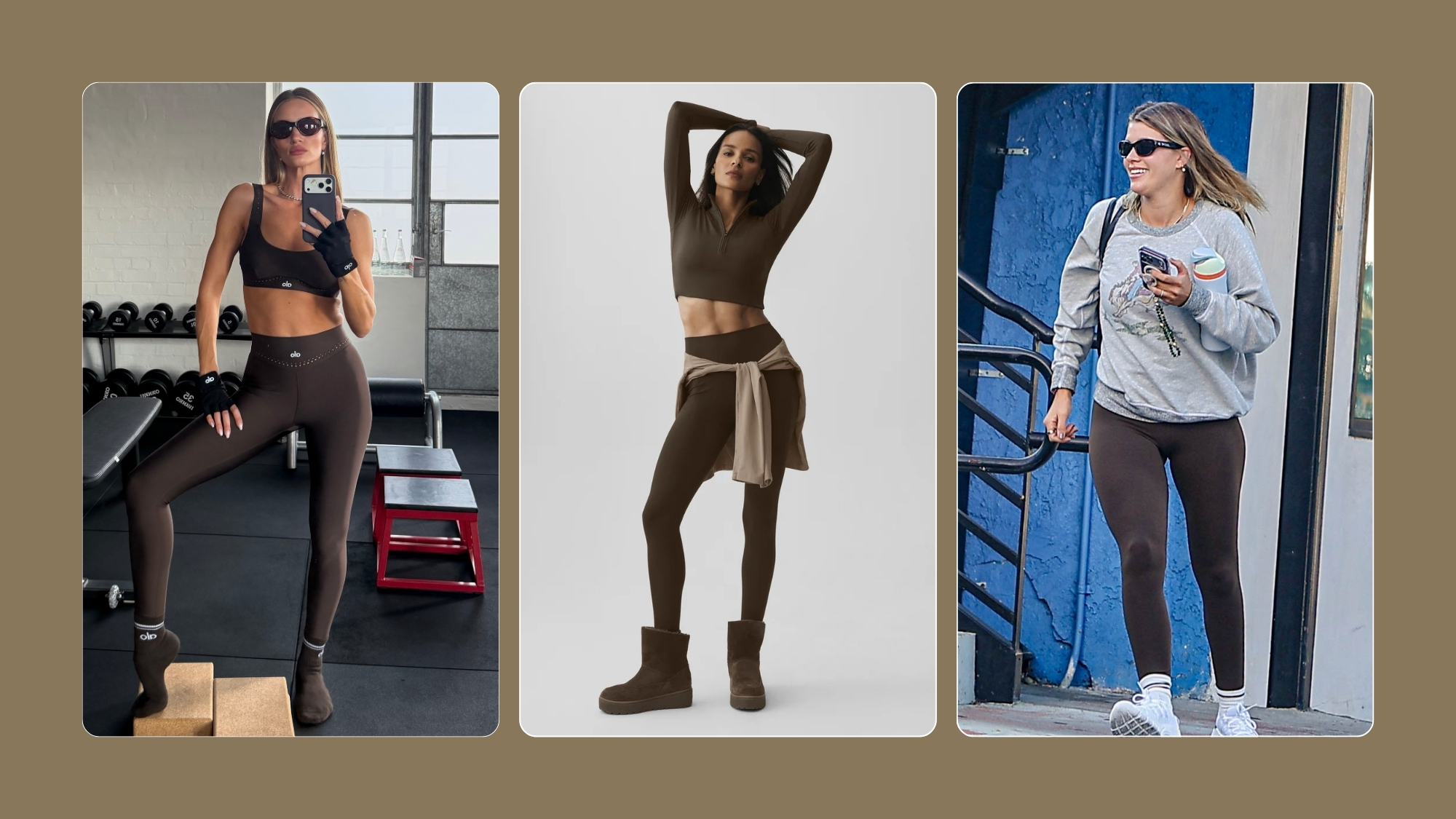 brown leggings trend