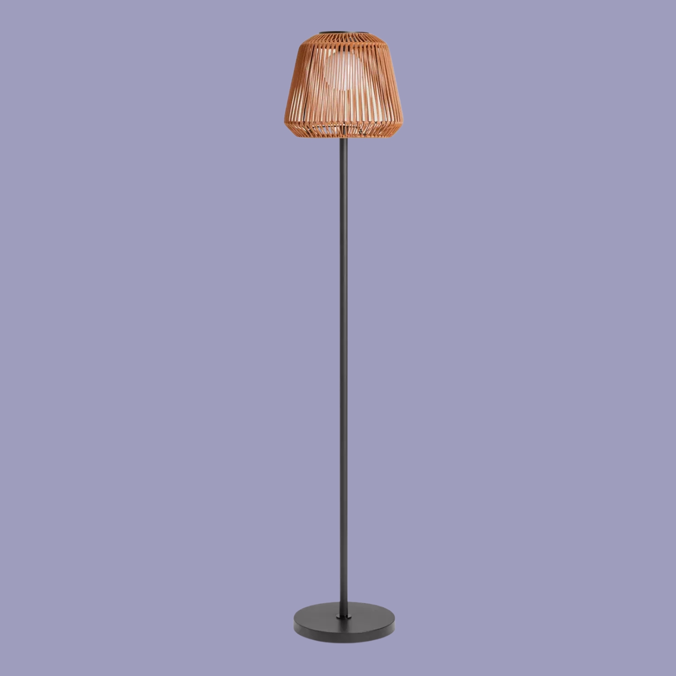 Habitat, Habitat Solar Rattan Floor Lamp