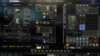A screenshot of the loudout screen in Escape from Tarkov.