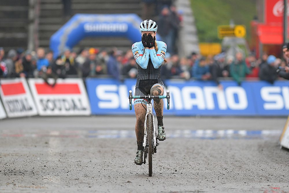 Evie Richards can't believe she won her first World Cup in Namur