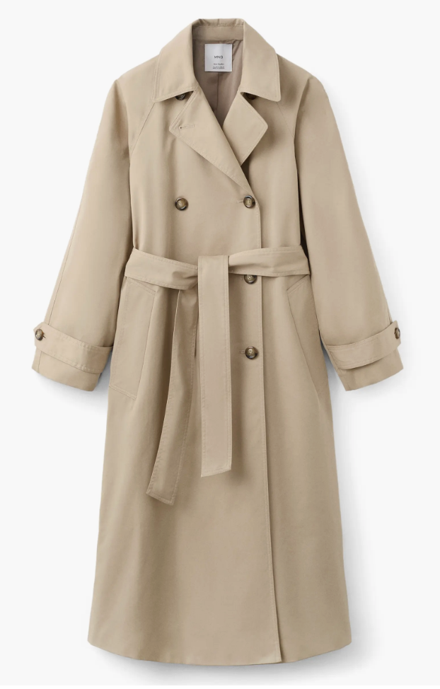 MANGO, Angela Belted Trench Coat