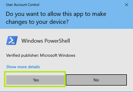 Allow PowerShell