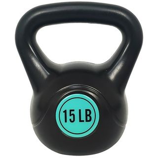 Balancefrom 5 10 15lbs Wide Grip Kettlebell, Black