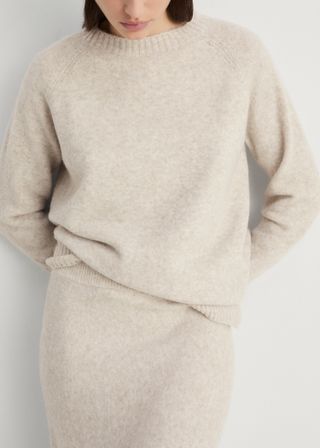 Round-Neck Knitted Sweater - Women | Mango United Kingdom