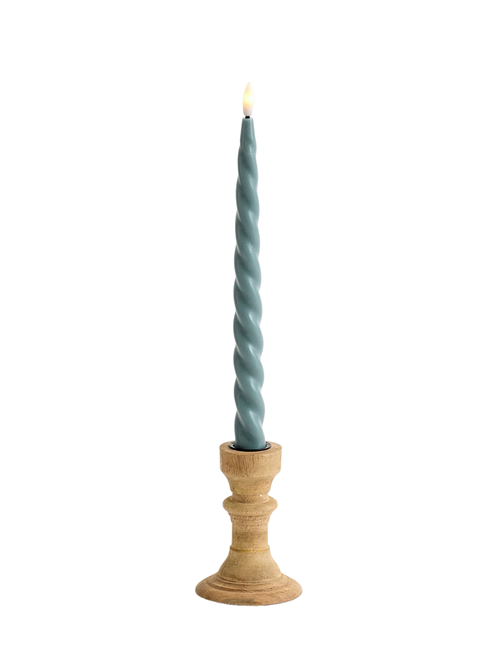 Flameless Spiral Taper Candle