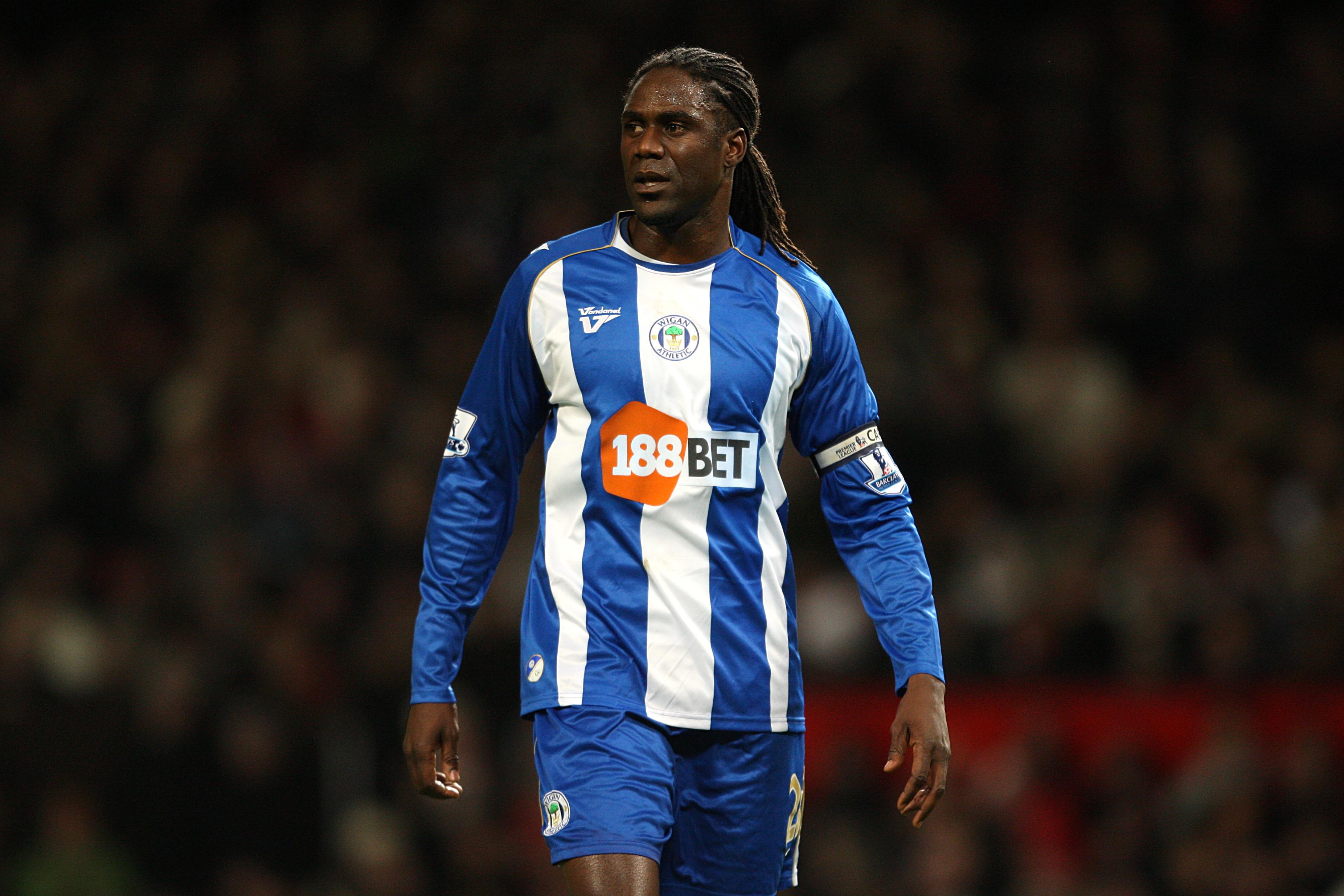 Mario Melchiot playing for Wigan Athletic, 2009