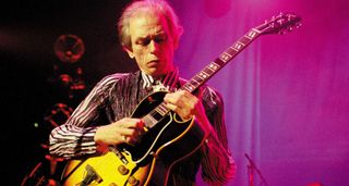 Steve Howe with his Gibson ES-175, a guitar that has been a mainstay of his since the start