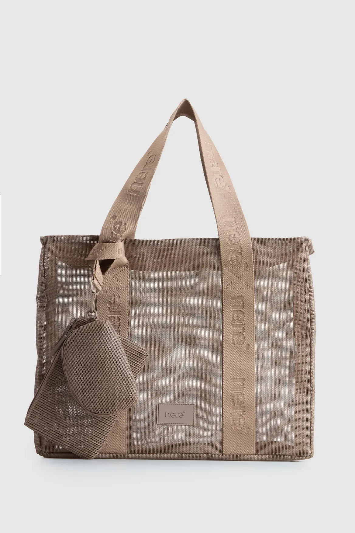 Beach Mesh Tote Bag - Black