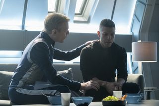Culber (Wilson Cruz) is having trouble adjusting to his normal life with Stamets (Anthony Rapp) after dying and being resurrected within the spore network — who wouldn't?