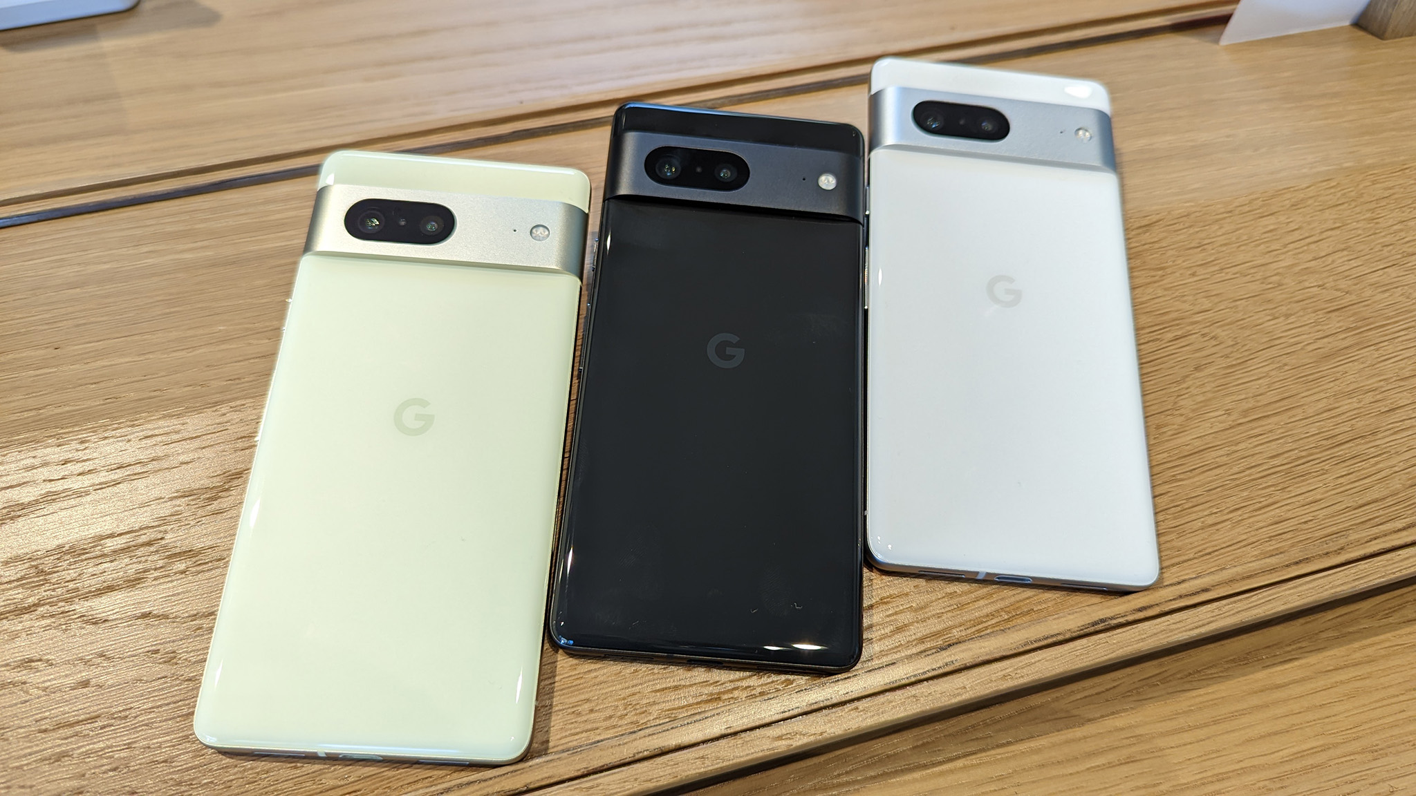 Taking a look at the Google Pixel 7 at Google's Fall 2022 event