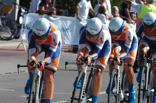 Rabobank women finished just off the podium in fourth place