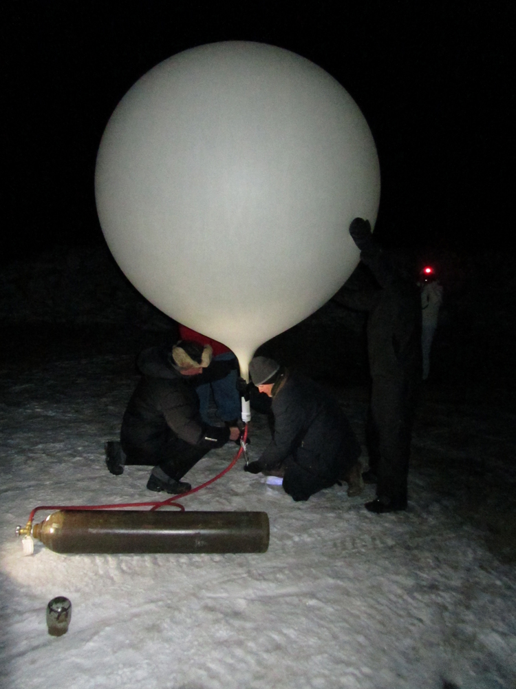 Weather Balloon Inflation