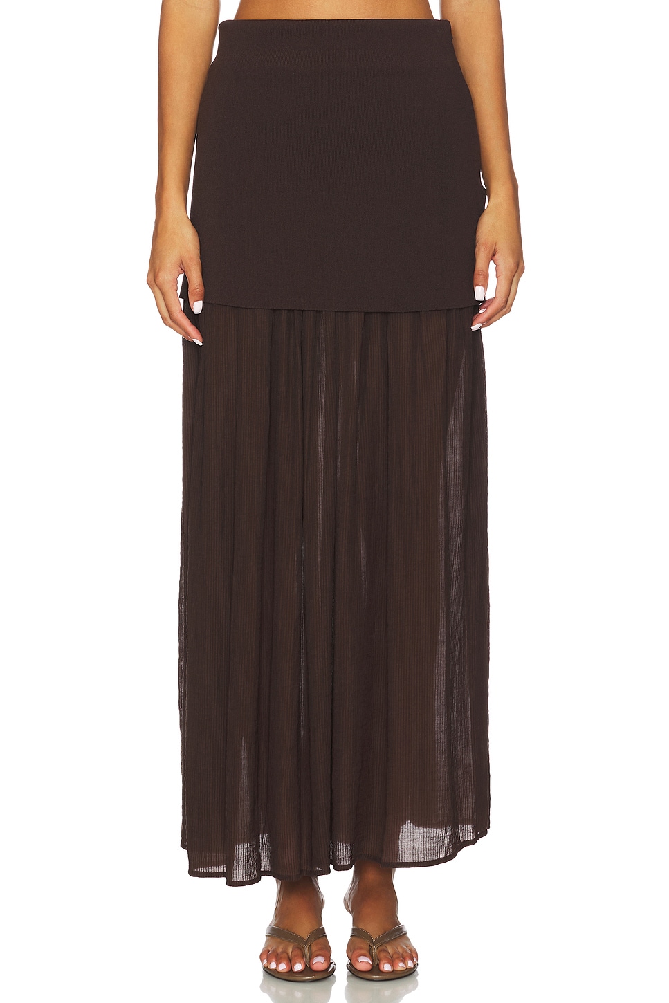 Rhone Mix-Media Skirt