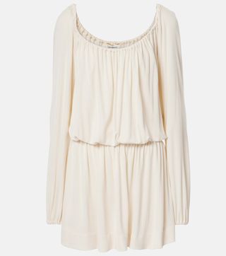 Ruffled Jersey Minidress