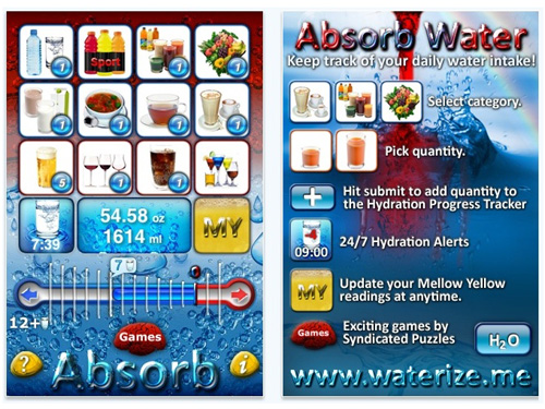 Absorb water app