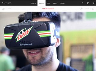Firstborn recently created a virtual reality experience using the Oculus Rift for Mountain Dew