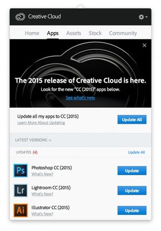 update all adobe creative cloud apps