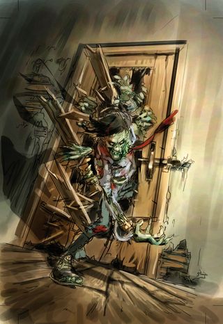 zombie book rough colour