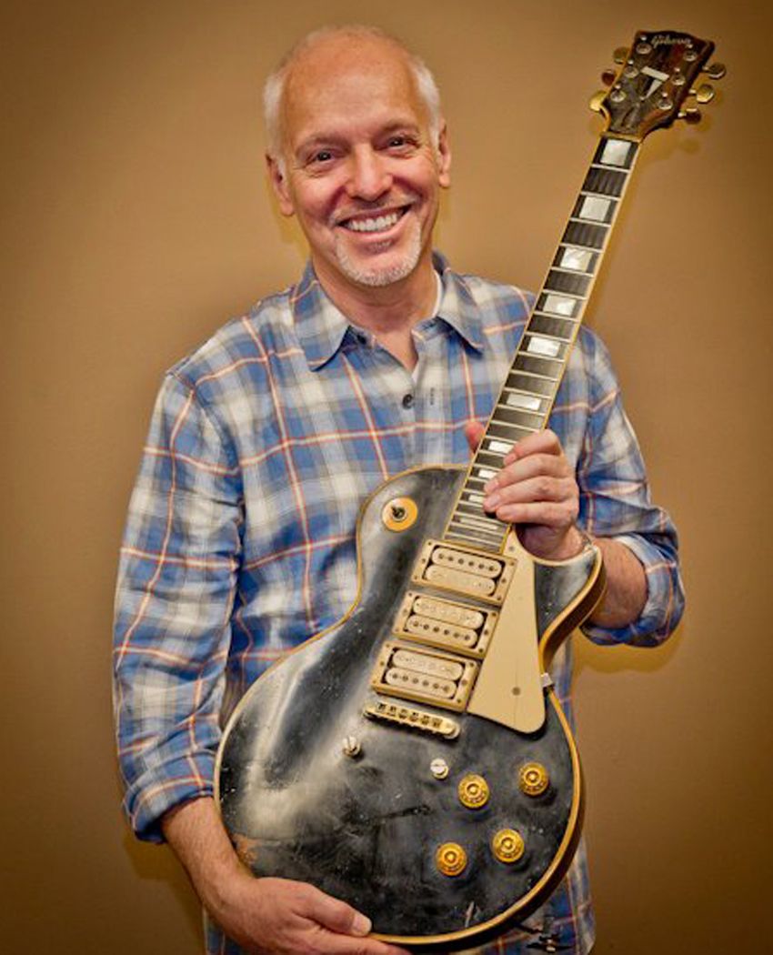 Reunited and it feels so good: Frampton with his '54 Les Paul today