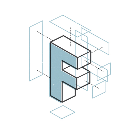 exploded typography