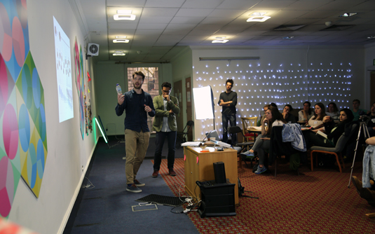 UAL students presenting their ideas at London's Somerset House