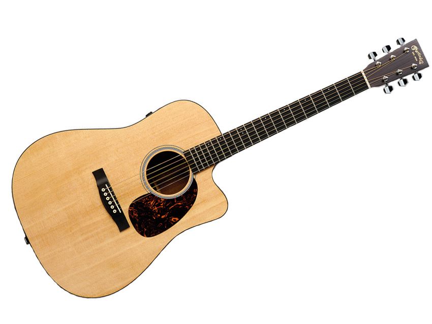 The DCPA4 is a dreadnought body with Venetian cutaways.