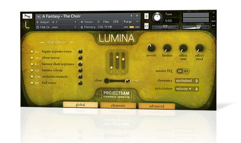 Lumina's single instruments (recorders, harp, whistles, etc) have a sound straight out of Middle Earth