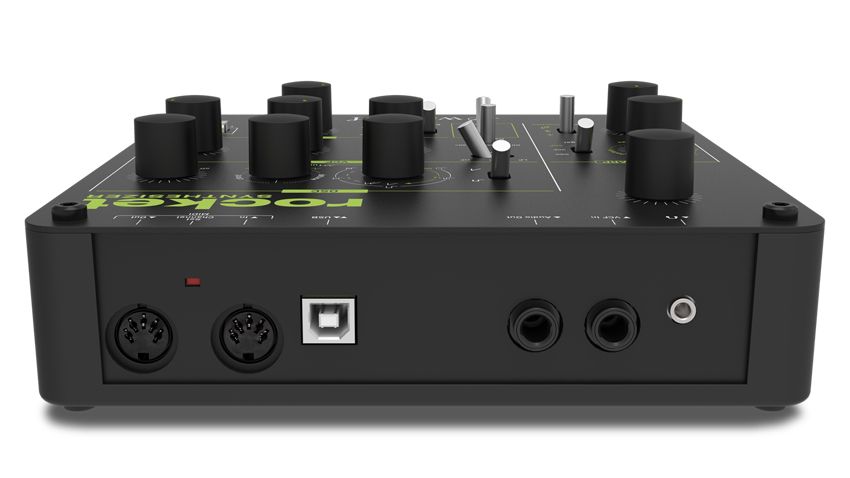MIDI, USB, audio input and output and headphone socket