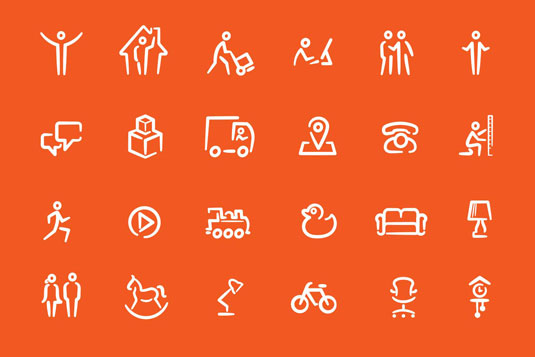 Icons added an element of fun