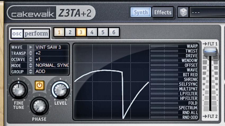 We&#039;re going to be using Cakewalk&#039;s classic Z3TA+ 2 synth.