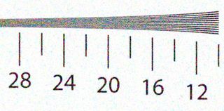 Cropped resolution chart image iso 6400