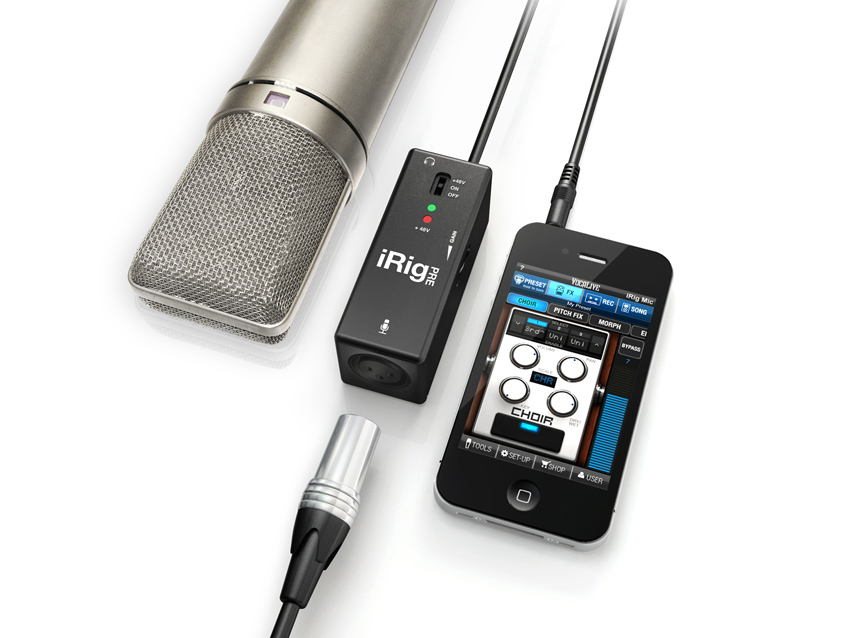 iRig Pre offers mic connectivity to your iOS device.