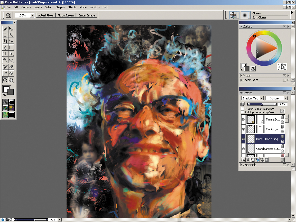 Corel Painter Help  Working with color sets