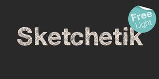 Free font: Sketchetik Light