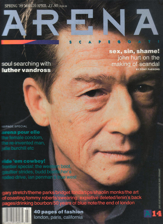 Neville Brody was art director at Arena magazine between 1987-1990