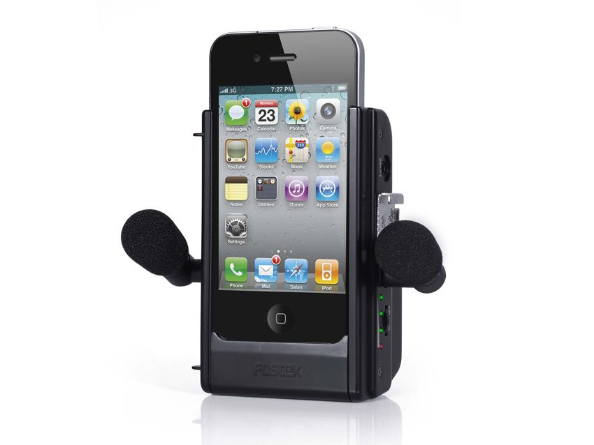 The Fostex AR-4i: an audio recording jacket for your iPhone 4. Click the image for more shots.
