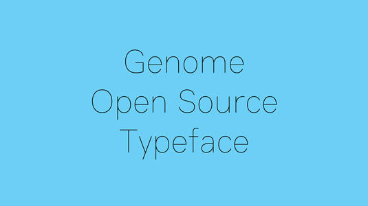 Free font: Genome