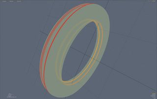 Adjust the parameters of a single edge in a model to adjust the tightness of a curve