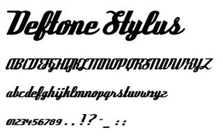 Free retro fonts: Deftone