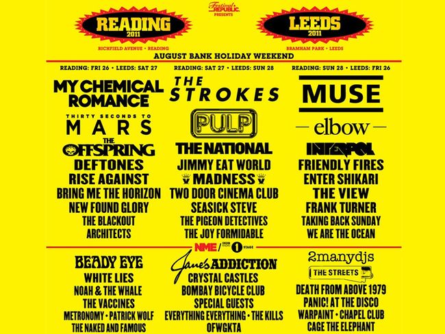 Reading and Leeds Festival 2011 headliners announced | MusicRadar