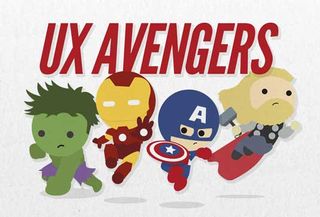 UX avengers cartoon