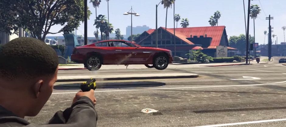 GTA 5 PC Mod Lets You Throw Cars Around With a Gravity Gun