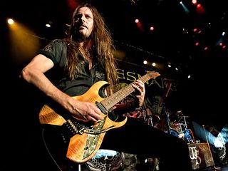 Reb Beach onstage with Whitesnake