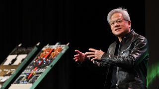 Nvidia founder and CEO Jensen Huang speaks about the Vera Rubin AI platform during a question and answer session with reporters at the annual Consumer Electronics Show (CES) in Las Vegas, Nevada, on January 6, 2026.