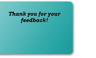 The final stage in the feedback form animation, in which it reveals the ‘Thank you’ message – even in browsers that don’t support animations