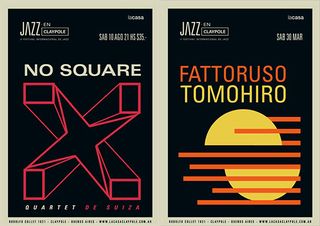 minimal jazz posters