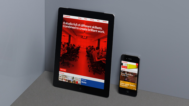 DesignStudio opted to make its new portfolio site fully responsive across all devices