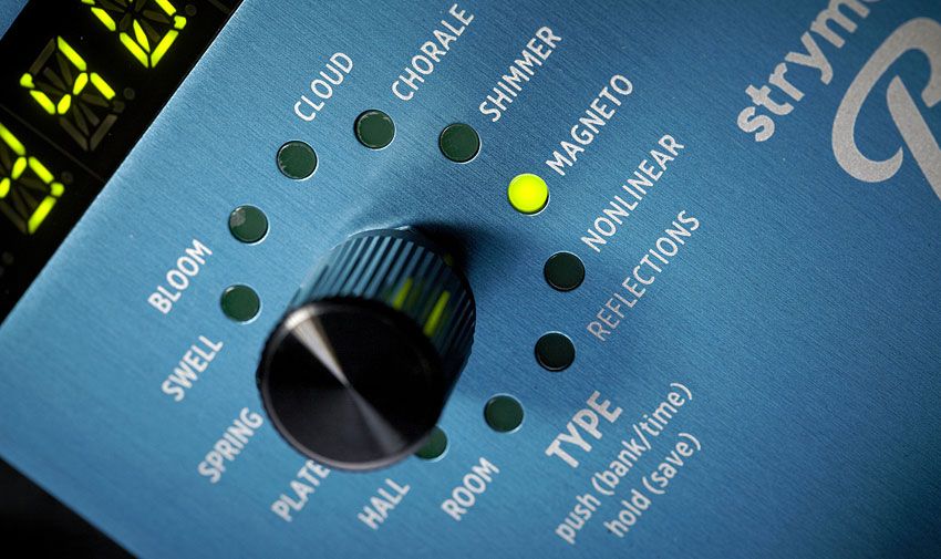 Each of the BigSky's 12 reverb 'machines' can be refined by seven further parameters