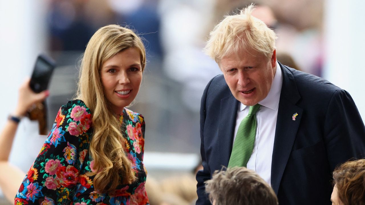 Boris and Carrie Johnson celebrating the Queen’s Platinum Jubilee 