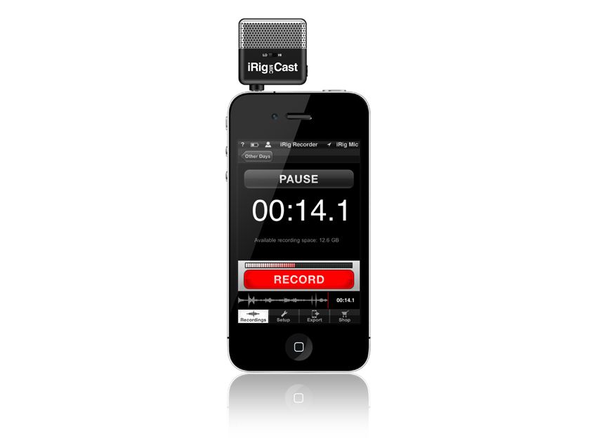 The iRig Mic Cast plugs straight into your headphone socket. Click the photo for more images.